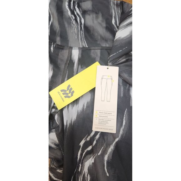 Women's Contour Leggings 26" All in Motion Black Swirl Size XXL - Picture 6 of 9